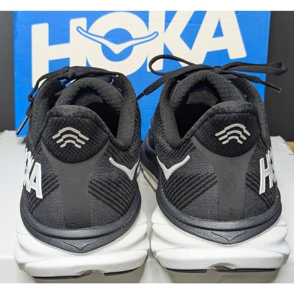 Hoka Shoes Mens 10 Wide (2E) Black Clifton 9 1132210/BWHT NEW Running Comfort - Picture 6 of 9
